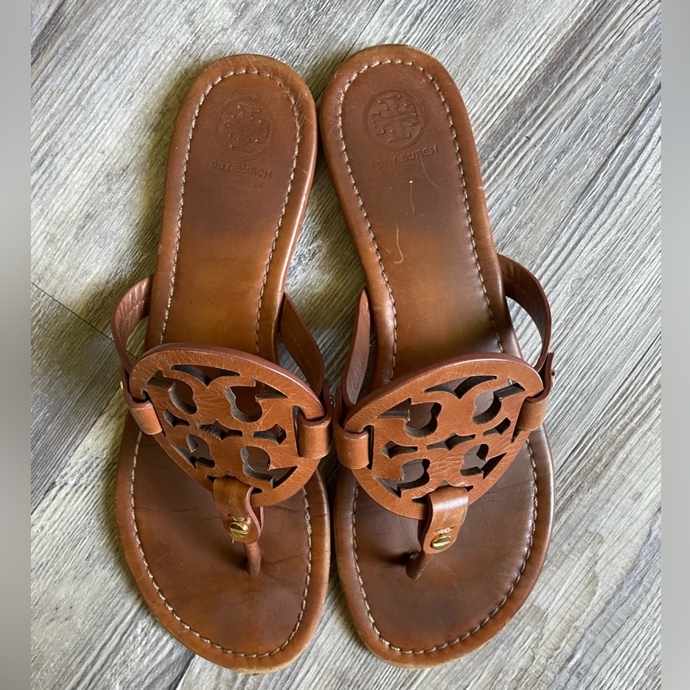 Tory Burch Tan Leather Sandals
